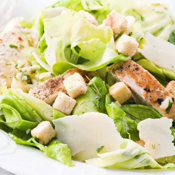 10375907 - caeser salad with chicken and parmesan